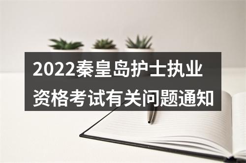 2022秦皇岛护士执业资格考试有关问题通知 图片