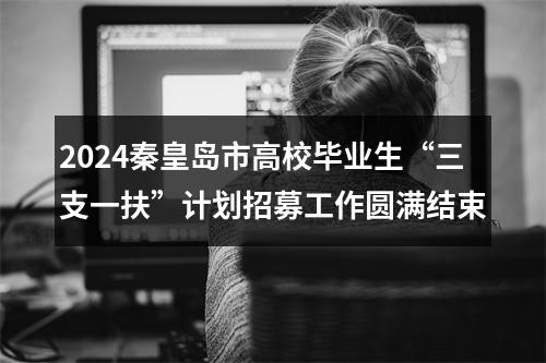 2024秦皇岛市高校毕业生“三支一扶”计划招募工作圆满结束 图片