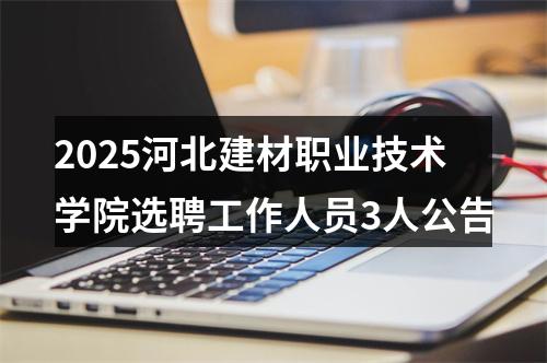 2025河北建材职业技术学院选聘工作人员3人公告 图片